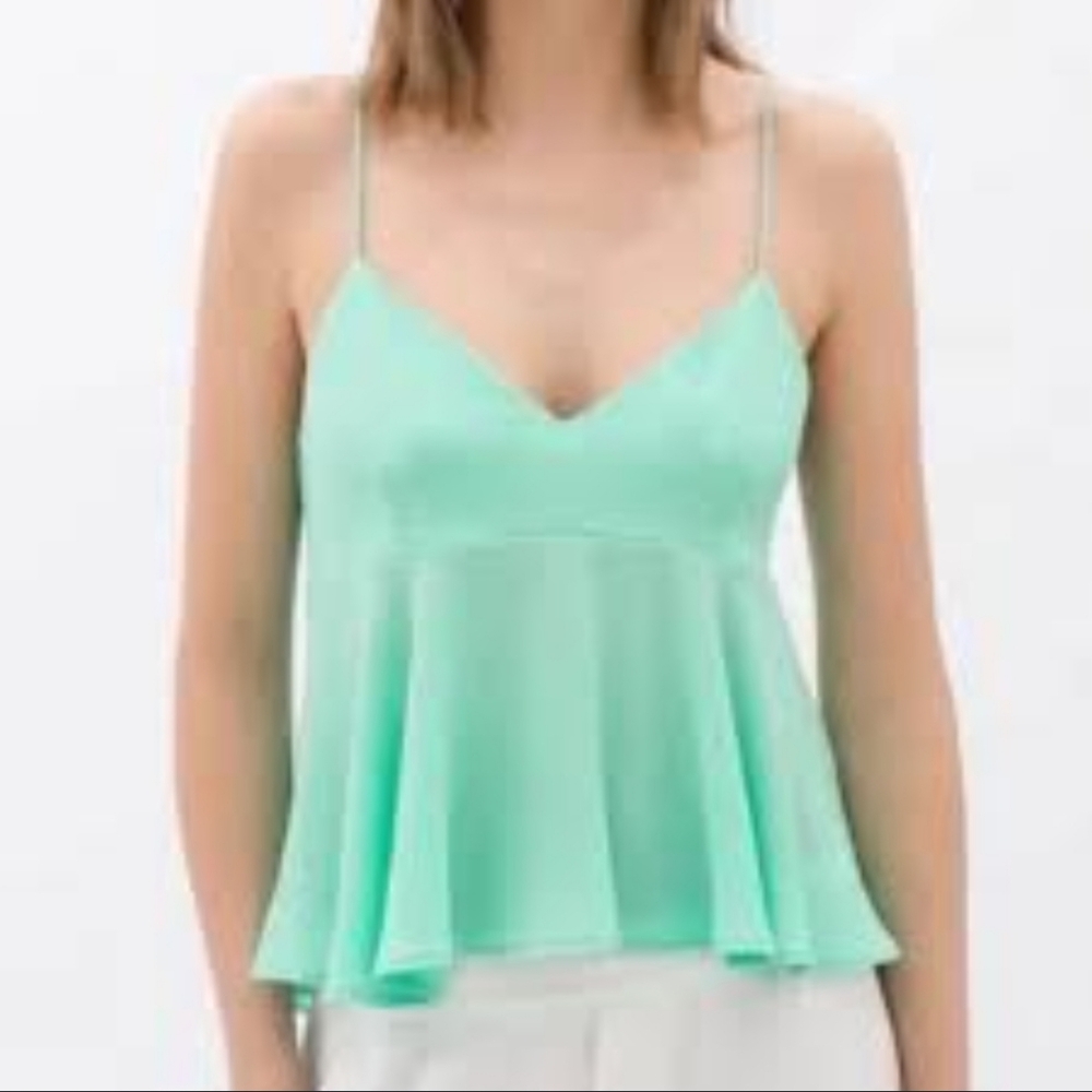 NWT Zara Mint Green Tank Top